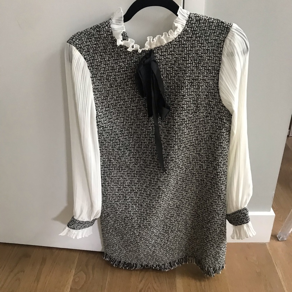 Preppy fashion mini dress